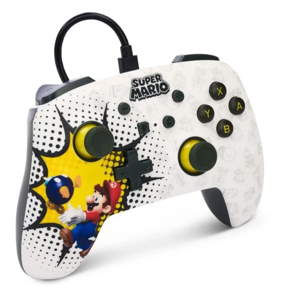 Enhanced Wired Controller for Nintendo Switch - Bob-omb Blast